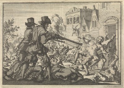 Massacro dei riformati a Tirano, 1620 da Jan Luyken