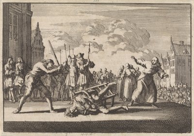 A Mainz viene decapitato il commissario supremo imperiale Cronsbruck, 1691 da Jan Luyken