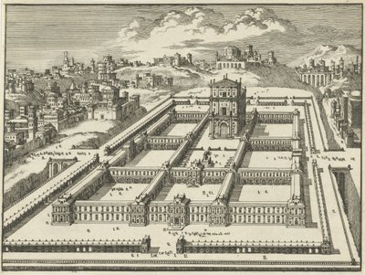 Tempio di Salomone, Gerusalemme (variante B) da Jan Luyken