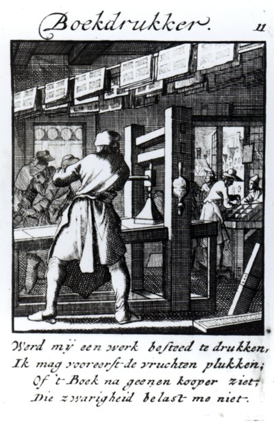 Il tipografo, dal libro commerciale 