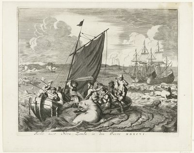 Il viaggio a Novaya Zemlya nel 1596, 1679-1681 da Jan Luyken