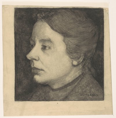 Ritratto di Anne Mankes-Zernike da Jan Mankes (signed by artist)