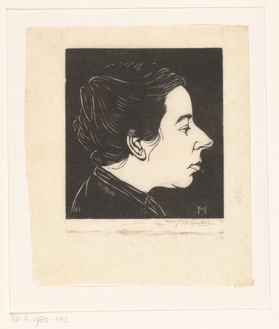 Ritratto di Anne Zernike da Jan Mankes (signed by artist)