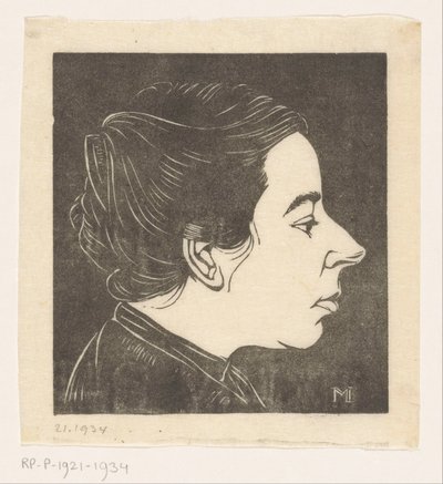 Ritratto di Anne Zernike da Jan Mankes