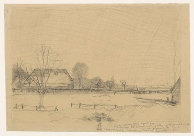 Paesaggio invernale a Eerbeek da Jan Mankes