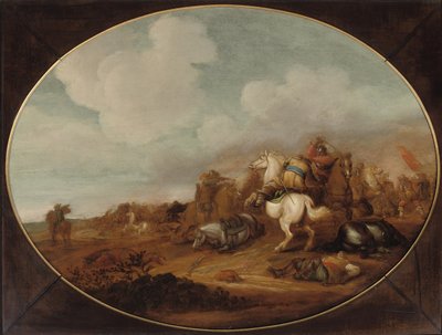 Uno scontro di cavalleria da Jan Martszen de Jonge