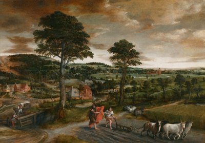 La Vocazione di Eliseo da Jan Massys or Metsys