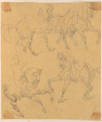 Skarbczyk. Vier Pferde und Reiter. da Jan Matejko