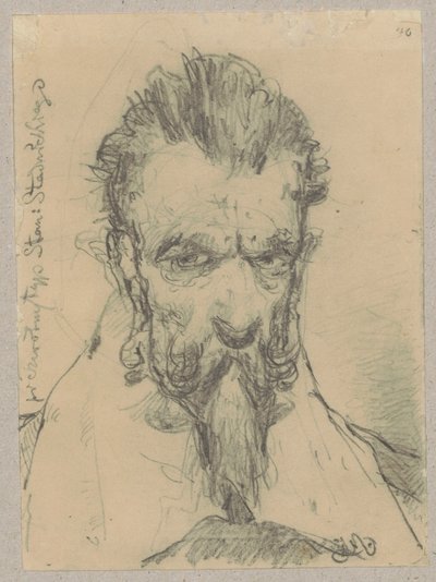Studio della testa di Stadnicki per il dipinto «Il sermone di Skarga» da Jan Matejko