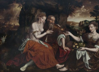 Lot e le sue figlie da Jan Matsys