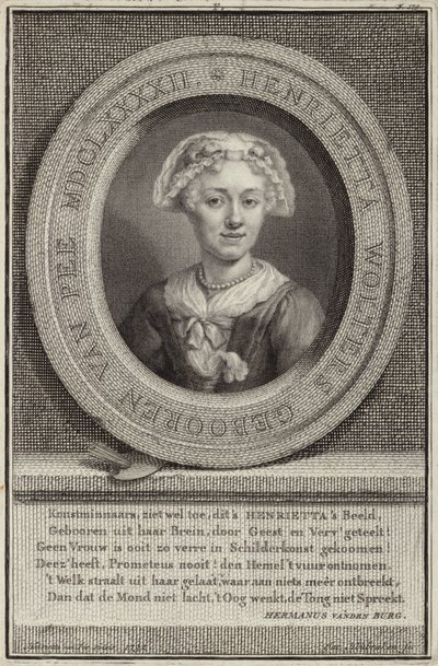 Ritratto di Henrietta van Pee da Jan Maurits Quinckhardt