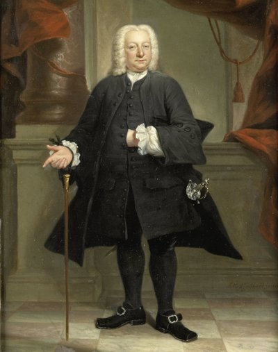 Ritratto di un uomo da Jan Maurits Quinkhard (signed by artist)