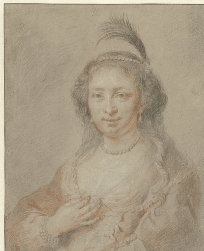 Ritratto di Sara van Baerle, moglie di Philips van Dorp da Jan Maurits Quinkhard