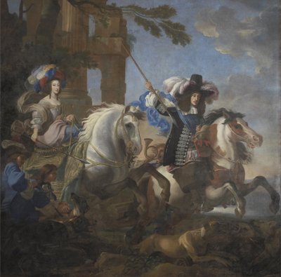 Ferdinando Maria, Elettore di Baviera e Enrichetta Adelaide di Savoia da Jan Miel