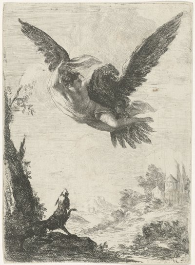 Giove rapisce Ganimede da Jan Miel