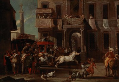 La corsa dei cavalli berberi a Roma da Jan Miel