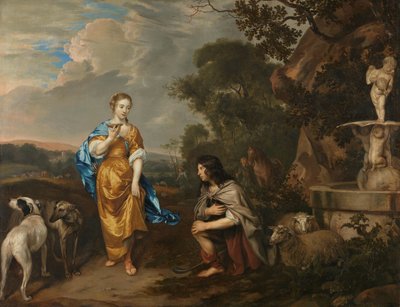 Doppio ritratto di una giovane coppia come Granida e Daiphilo da Jan Mijtens