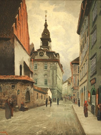 La Vecchia Nuova Sinagoga e il Municipio Ebraico, Praga da Jan Minarik