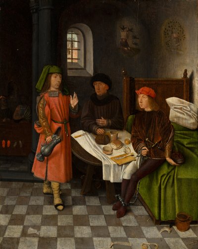 Giuseppe che spiega i sogni del panettiere e del coppiere da Jan Mostaert