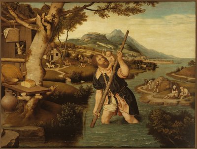 Paesaggio con San Cristoforo da Jan Mostaert