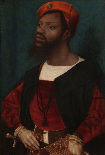 Ritratto di un uomo africano da Jan Mostaert