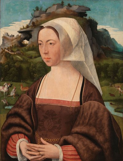 Ritratto di una donna sconosciuta, c.1525 da Jan Mostaert