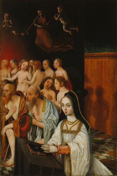 Le anime dei giusti e il donatore, c. 1520 da Jan Mostaert