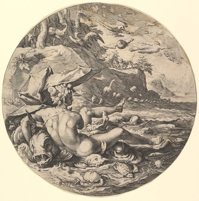 Il Quinto Giorno Dies V, dalla serie La Creazione del Mondo da Jan Muller