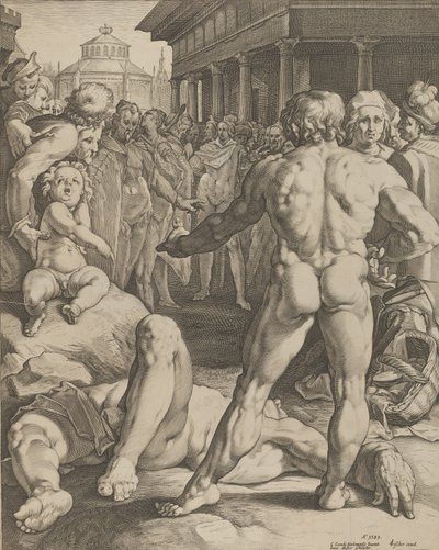 La lotta tra Ulisse e Irus da Jan Muller