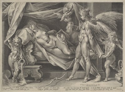 Cupido e Psiche da Jan Muller, after Bartholomaeus Spranger
