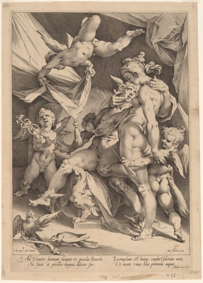 Venere e Mercurio da Jan Muller, after Bartholomaeus Spranger