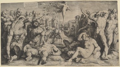 Fortuna che Distribuisce i suoi Doni da Jan Muller, after Cornelis Cornelisz van Haarlem
