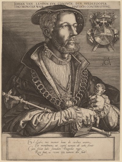Johan van Leyden (Jan Beukels) da Jan Muller after Heinrich Aldegrever