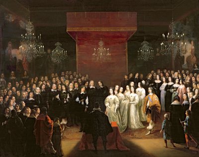 Il matrimonio di Federico Guglielmo (1620-88) Principe Elettore di Brandeburgo e Luisa Enrichetta (1627-67) Principessa di Nassau, 1646 da Jan Mytens or Mijtens