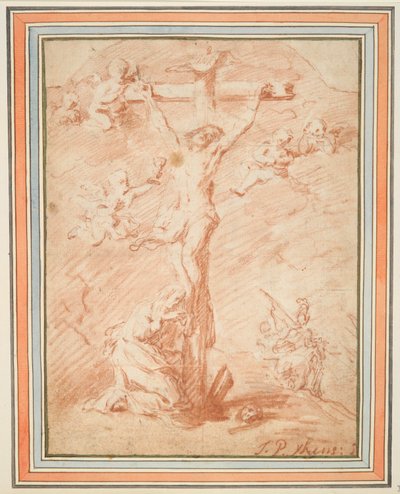 Cristo sulla croce con Santa Maddalena da Jan Pieter Ykens