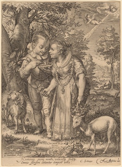 Primavera da Jan Pietersz Saenredam after Hendrik Goltzius