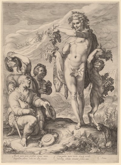 Il culto di Bacco da Jan Pietersz Saenredam, after Hendrik Goltzius