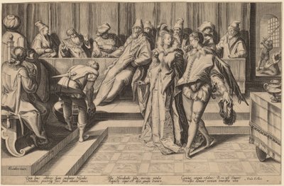 Salomè danza davanti a Erode da Jan Pietersz Saenredam, after Karel van Mander I