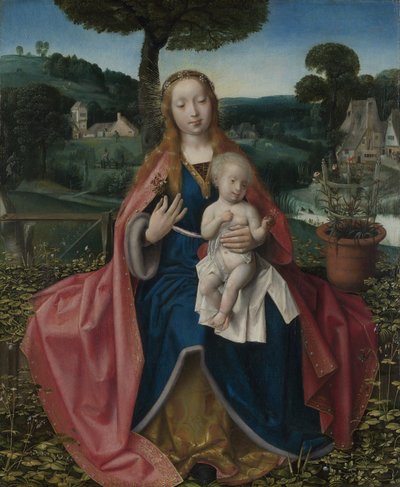 La Vergine e il Bambino in un paesaggio da Jan Provoost