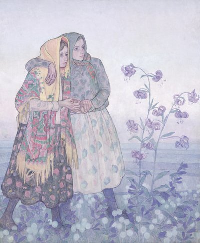 Processione di donne montanare polacche, c.1910 da Jan Rembowski