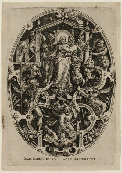 Il tradimento di Cristo, dalla Passione di Cristo da Jan Sadeler I
