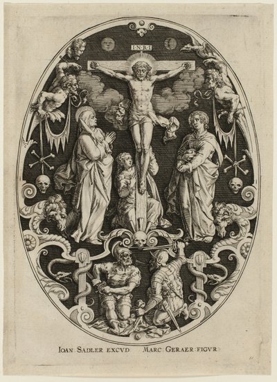 Crocifissione, dalla Passione di Cristo da Jan Sadeler I