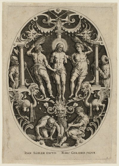 Flagellazione, dalla Passione di Cristo da Jan Sadeler I