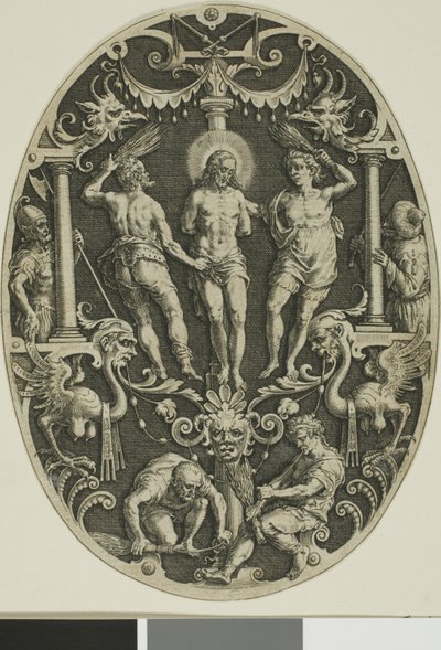Flagellazione, dalla Passione di Cristo da Jan Sadeler I