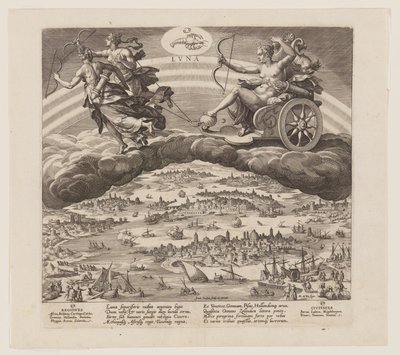 La Luna, da I sette pianeti da Jan Sadeler I