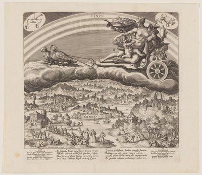 Venere, da I sette pianeti da Jan Sadeler I