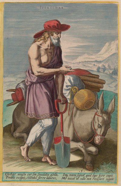 Issachar da Jan Sadeler I after Crispen van den Broecke