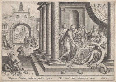 La piaga delle rane da Jan Sadeler I, after Maarten van Cleef