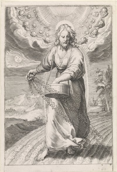 Cristo come seminatore da Jan Saenredam (attributed to)