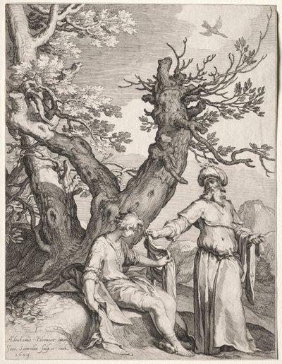 Ahijah e Geroboamo, 1604 da Jan Saenredam